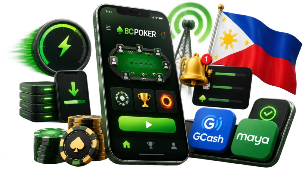 BCPoker app features Philippines GCash Maya